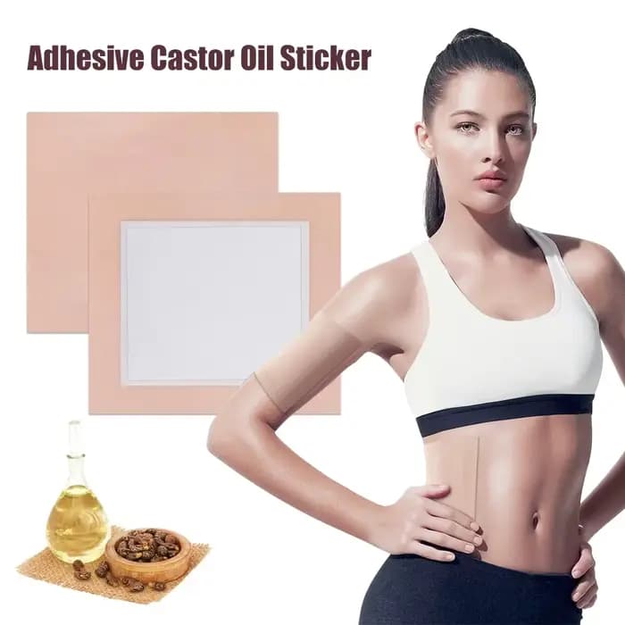 Enveloppement de paquet d'huile de ricin 10 pièces, Kit de paquets d'huile de ricin pour détox du foie, enveloppe d'huile de ricin auto-adhésive très absorbante en coton biologique