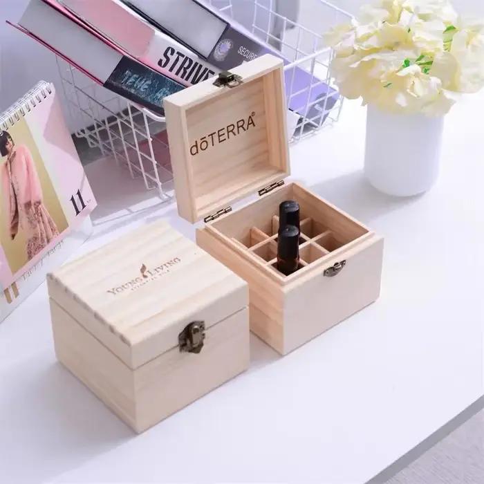 Boîte de rangement d'huiles essentielles en bois pour DoTERRA Young Living