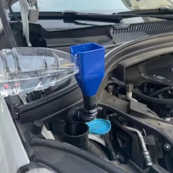 Entonnoir de changement d'huile multi-usages pour voiture et moto, avec filtre pour accessoires de ravitaillement du moteur