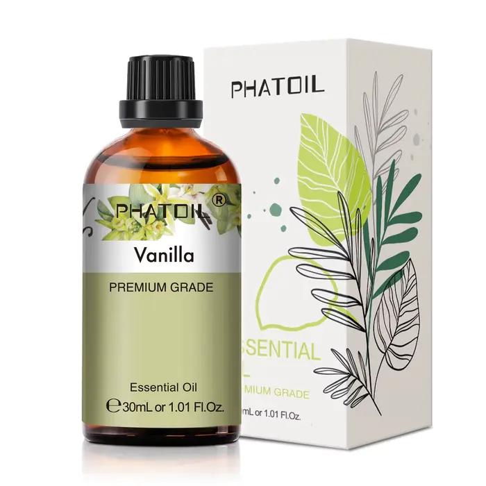 PHATOIL 30ml huiles essentielles d'arbre à thé lavande menthe poivrée vanille pour la fabrication de bougies