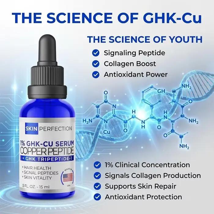 Sérum 15ml Skin Perfection GHK-CU aux peptides de cuivre signalants