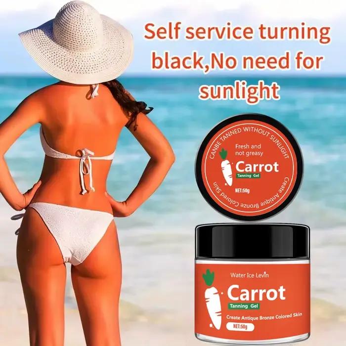 Gel bronzant à la carotte