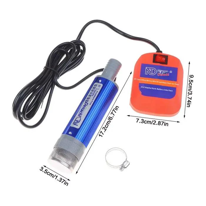 Pompe à huile et à eau, capable de pomper à la fois de l'eau et du carburant, moteur en cuivre pur, pompe à huile avec boîtier en alliage