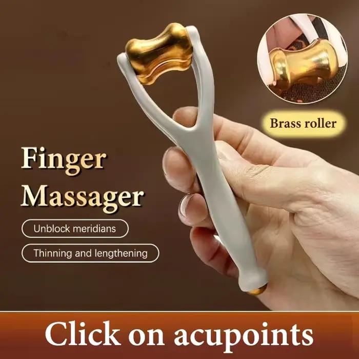 Massage des doigts rouleau à double rangée conception