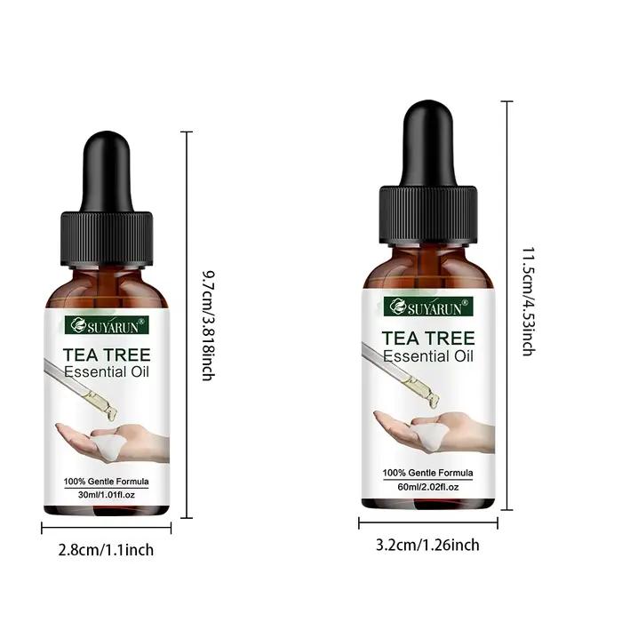 SUYARUN Sérum à l'huile d'arbre à thé – Soin naturel hydratant et apaisant pour peaux claires et hydratées.