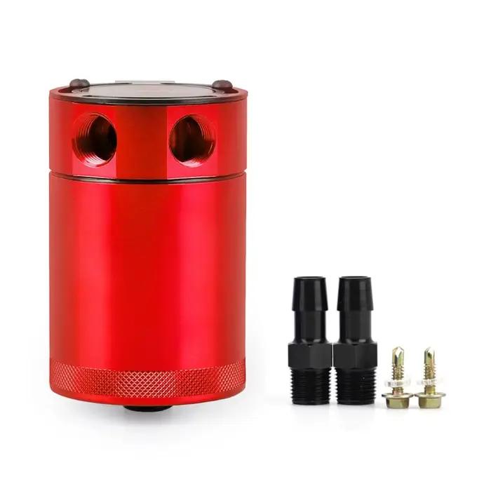 Réservoir d'huile en aluminium à 2 ports avec déflecteurs, 300 ml, séparateur d'huile usagée, pot de récupération des gaz d'échappement pour moteur