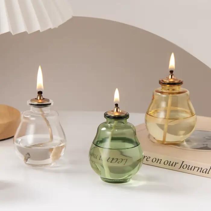 Bougies d'aromathérapie créatives en verre