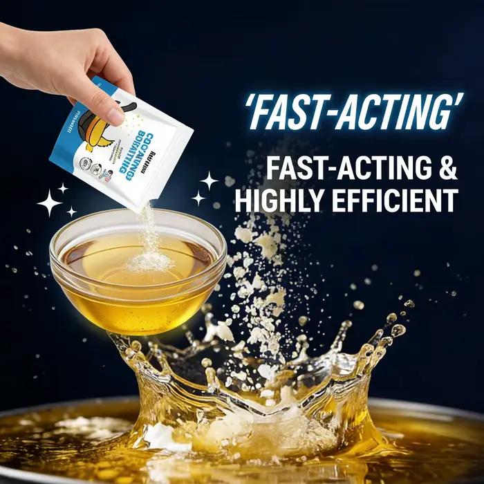 Outil de nettoyage écologique pour la transformation rapide en gel de l'huile usagée de cuisine et des huiles comestibles usagées, solution durable