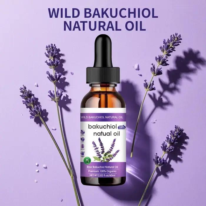 Huile pour le visage anti-âge botanique 60 ml - Formule Bakuchiol & Lavande