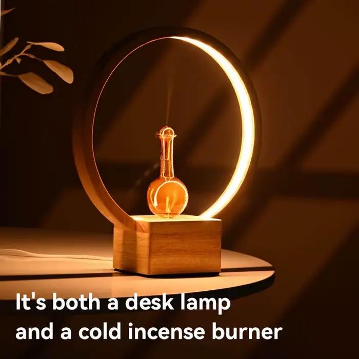 Diffuseur d'huiles essentielles avec Base en bois