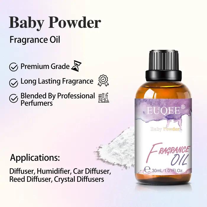 EUQEE 30ml huile parfumée Premium pour diffuseur aromathérapie noix de coco et vanille musc blanc gomme à bulles lilas arôme huiles parfumées