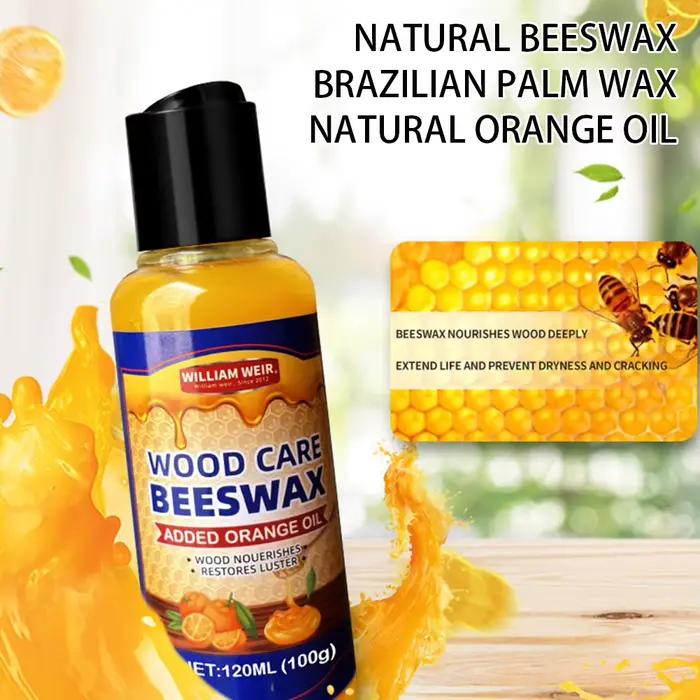 Cire d'abeille naturelle, huile d'orange, conditionneur pour bois, polissage du bois, soin, cire d'abeille, spray de cire d'abeille, spray de polissage pour meubles, conditionneur pour sols