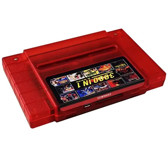 Carte de jeu SNES 3000 en 1 avec carte TF de 8 go, cartouche de jeu SFC V12 pour Console de jeu américaine SFC Super Famicom, accessoires de jeu