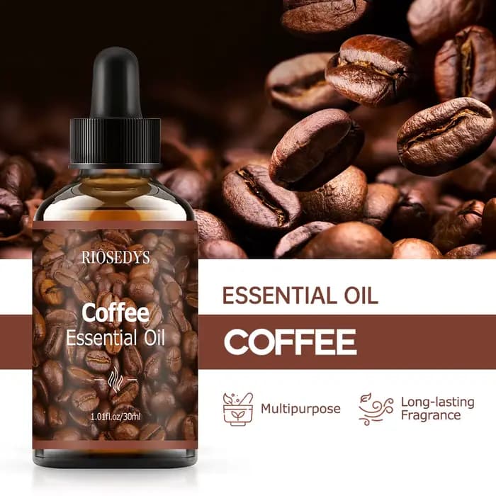 Huile essentielle de café, parfum naturel, convient aux massages corporels, aux soins capillaires et aux diffuseurs.