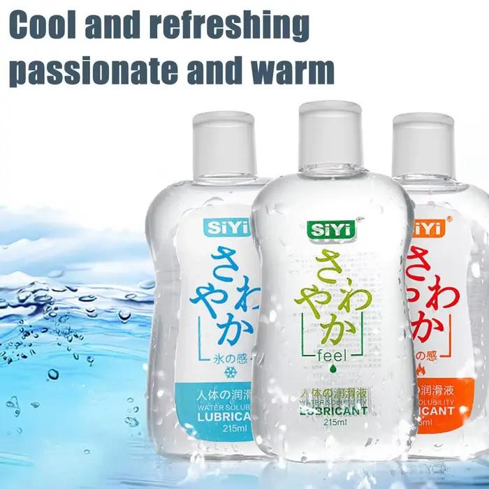 Gel lubrifiant personnel soluble dans l'eau de 215 ml avec huile rafraîchissante, ultra-lisse, longue durée, pour le plaisir intime