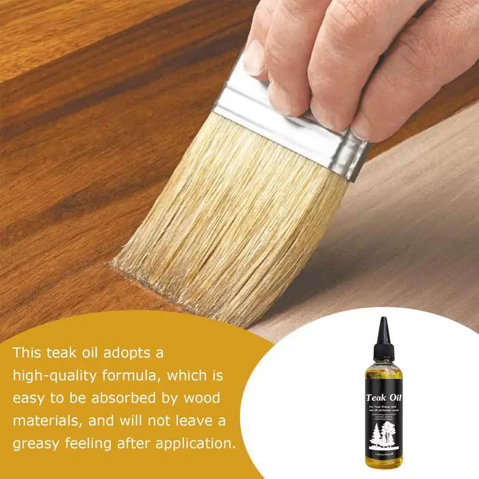 Huile pour meubles 100 ml, polisseur pour bois, conditionneur non gras pour bois dur, huile de teck pour table et bureau en bois