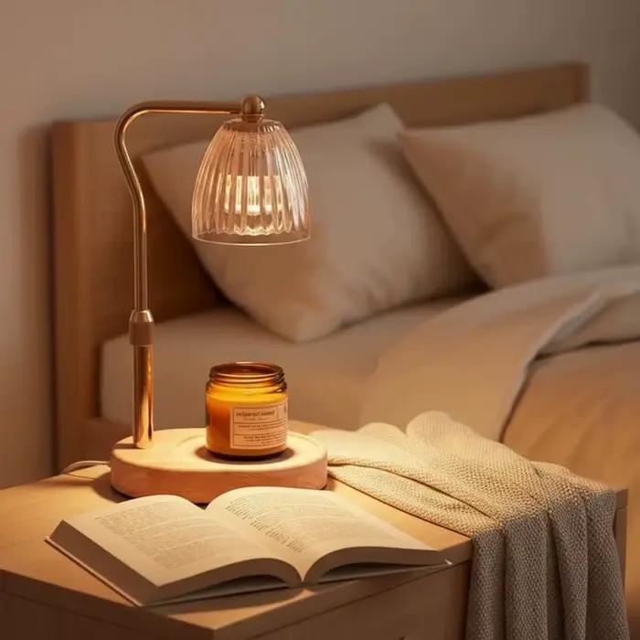 220V aromathérapie bougie lampe chauffante désodoriser 50W Dimmable café lumière ambiante atmosphère romantique bureau