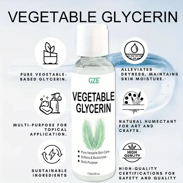 Glycérine végétale, 100 % pure