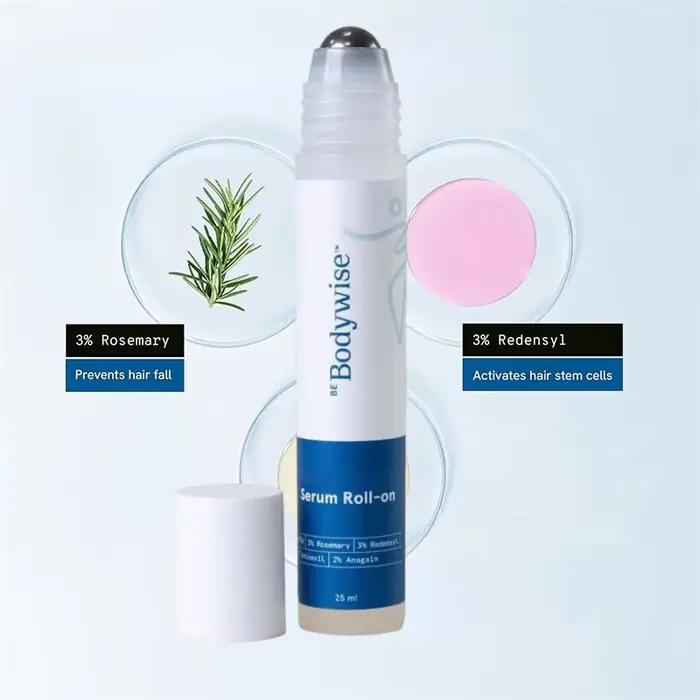 Essence capillaire roll-on à la rosmarine Body.wise - Nourrissante