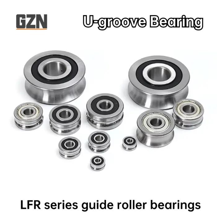Roulement à rouleaux de rail de série de LFR 1PCS LFR5200-8 le diamètre intérieur 10mm le diamètre extérieur 32mm recommande le diamètre 8mm de rainure de U de 14mm 10*32*14