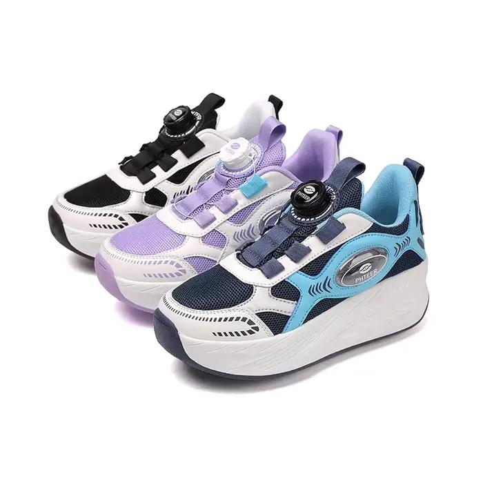 Nouveaux Patins à Roulettes Détachables 4 Roues pour Enfants 2026 – Baskets Décontractées d'Extérieur pour Garçons et Filles – Sport et Divertissement