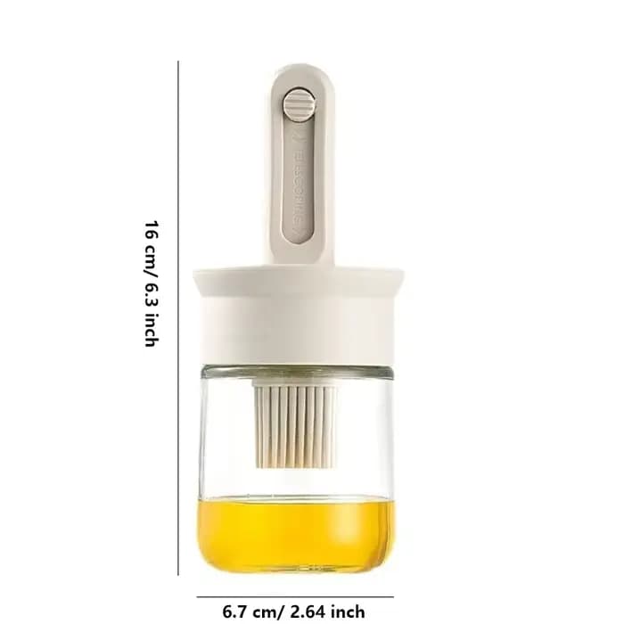 Bouteille distributrice d'huile sans BPA, ensemble de brosses en silicone pour la cuisson, le barbecue et la cuisine, accessoire d'extérieur pour les pique-niques, 1 pièce
