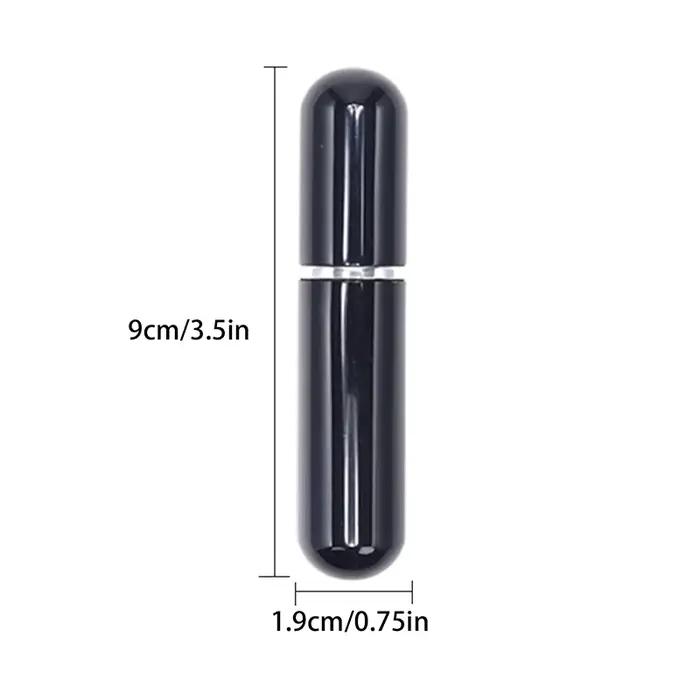 Inhalateur Nasal Huiles Essentielles Aromathérapie Tube en Aluminium 5ml Rechargeable DIY Bien-être Relaxation Soulagement du Stress Naturel Portable