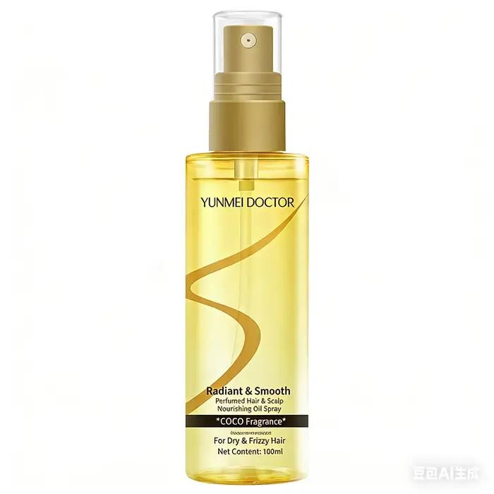 Huile capillaire anti-frisottis en spray