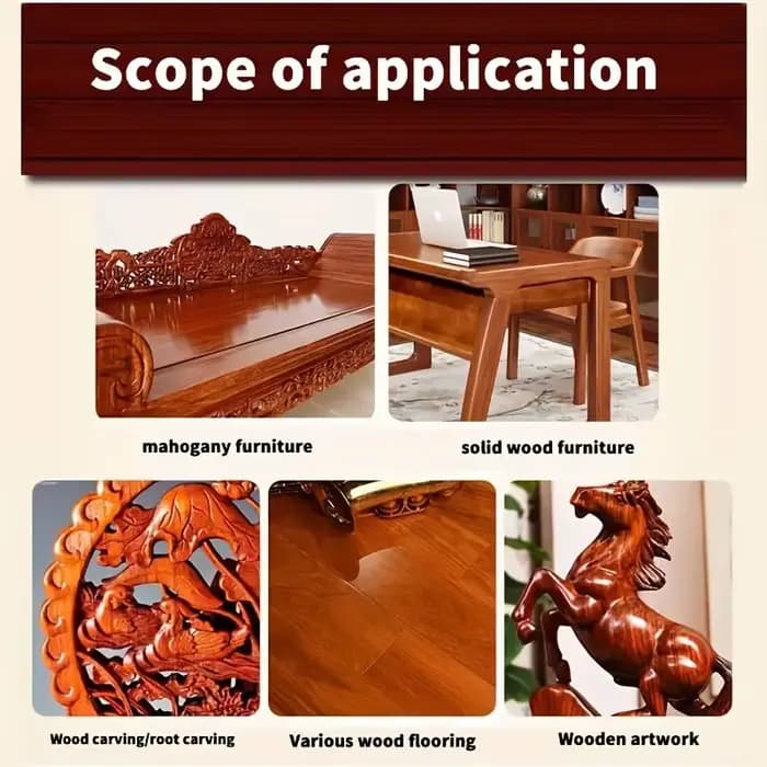 Cire d'abeille naturelle, huile pour bois, polissage et restauration pour meubles en bois massif, sols et surfaces composites, renouvelle la brillance, protection longue durée