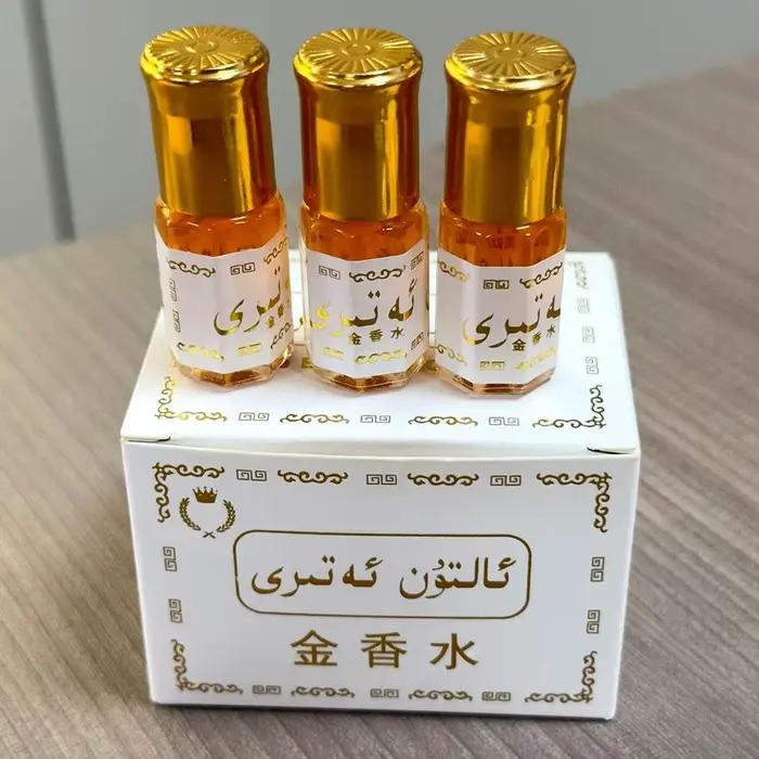 Parfum Roll-on Sans Alcool Or - Senteur Boisée et Lait de Coco Riche Longue Durée - Huile