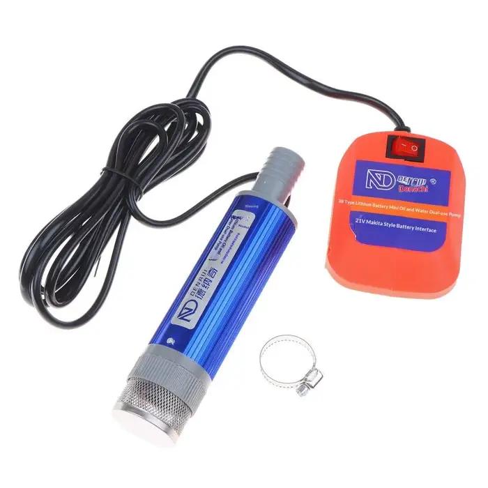 Pompe à huile et à eau, capable de pomper à la fois de l'eau et du carburant, moteur en cuivre pur, pompe à huile avec boîtier en alliage
