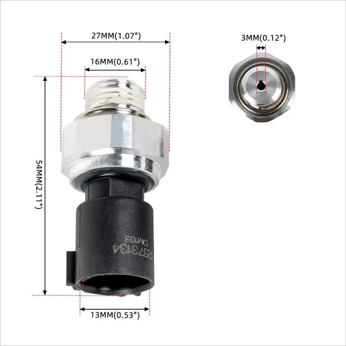 12673134   Interrupteur de capteur de pression d'huile moteur, pour Chevrolet Cadillac Silverado GMC Hummer Pontiac 2009 – 2017 12621234