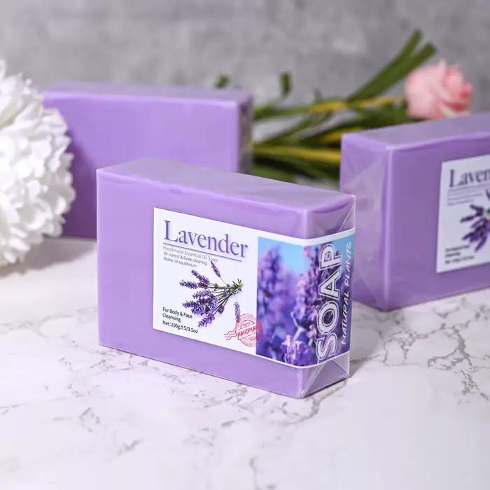 Savon à l'huile essentielle de lavande biologique naturel