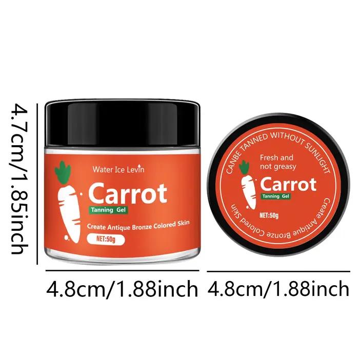 Gel bronzant à la carotte