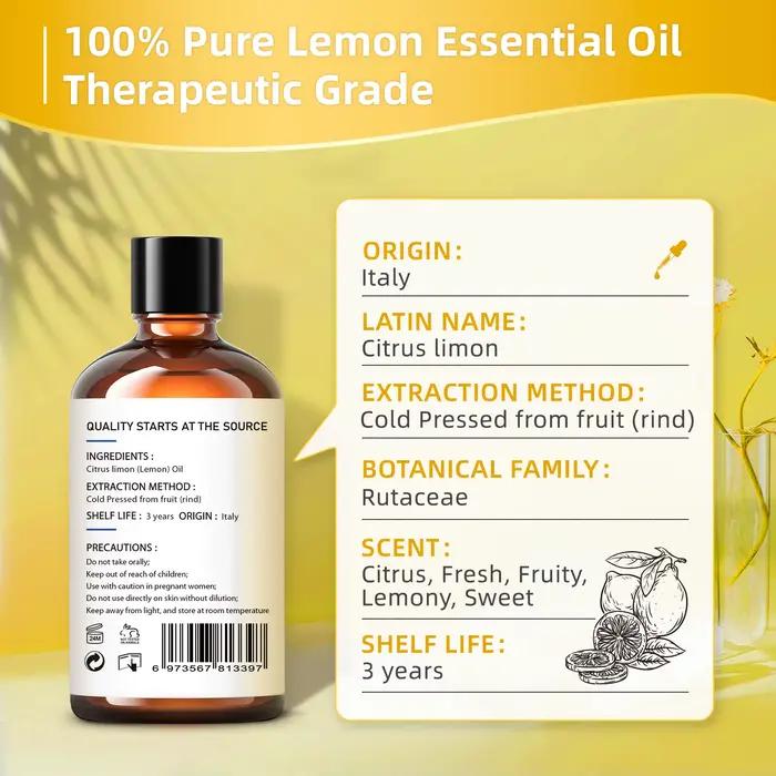 Château d'huile essentielle au citron