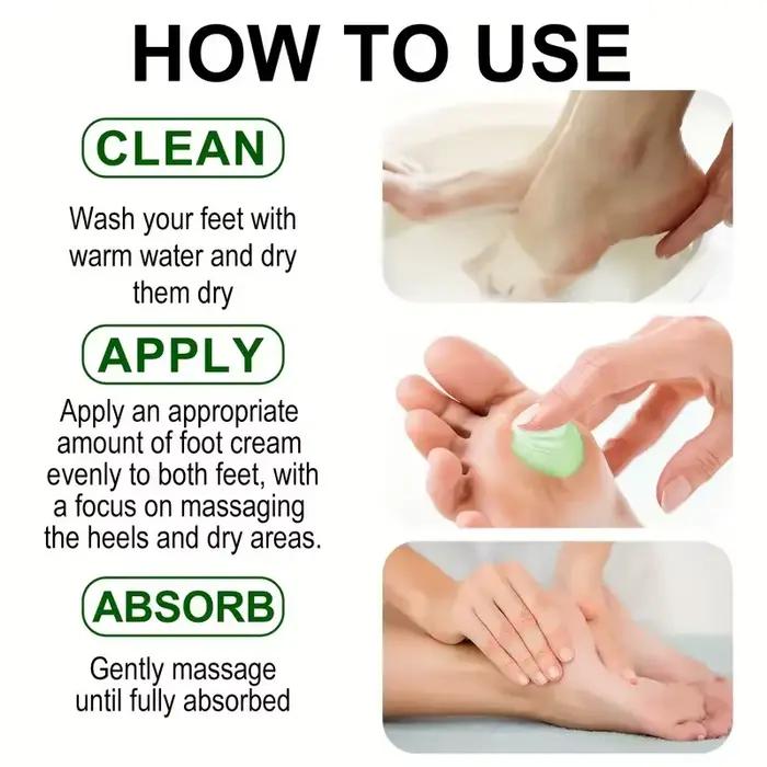 Crème pour les pieds à l'huile d'arbre à thé