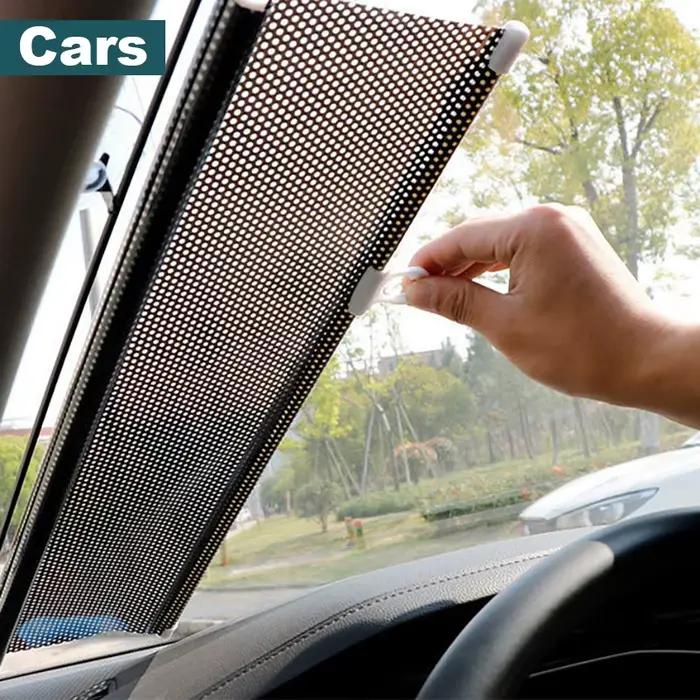 Stores enrouleurs rétractables automatiques, pare-soleil de voiture, chambre à coucher, rideau occultant de cuisine, crème solaire, isolation thermique, sans clous