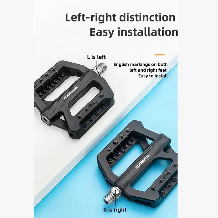 ROCKBROS vélo pédales en Nylon scellé DU roulement pédale antidérapante montagne route anti-dérapant vélo cyclisme alliage vtt pédale