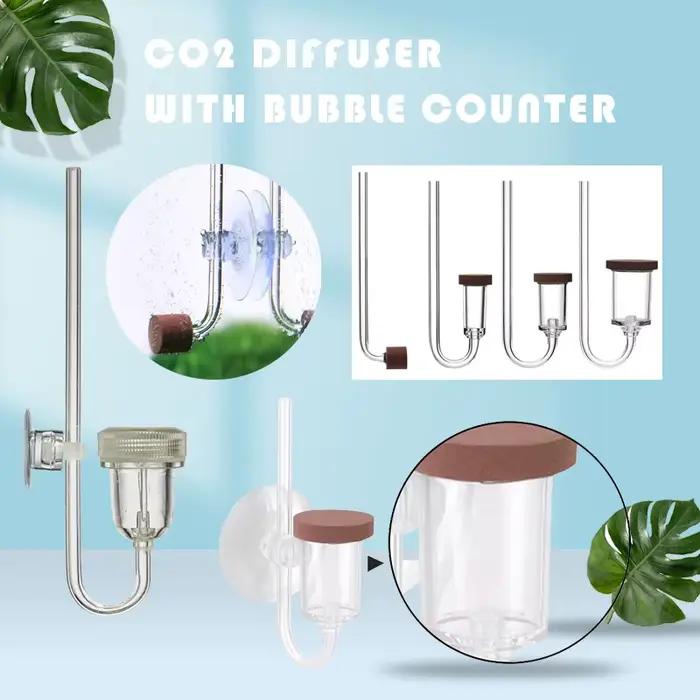 Diffuseur de CO2 d'aquarium avec compteur de bulles, atomiseur de Style Twinstar, accessoires pour plantes aquatiques en acrylique, pulvérisateur de fournitures