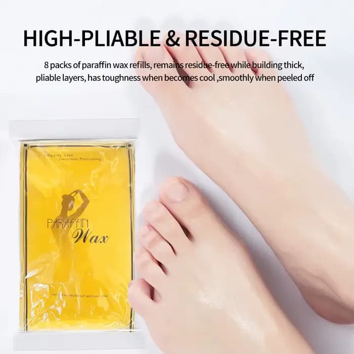 Paraffine pour les mains et les pieds, avertir des parfums de µ, bain d'avertissement pour les mains et les pieds, hydratant, citron jaune
