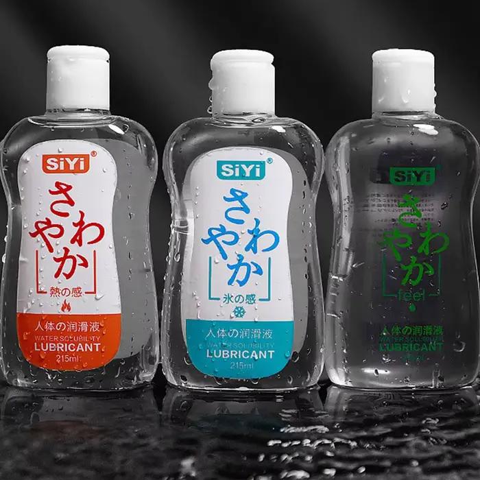 Gel lubrifiant personnel soluble dans l'eau de 215 ml avec huile rafraîchissante, ultra-lisse, longue durée, pour le plaisir intime