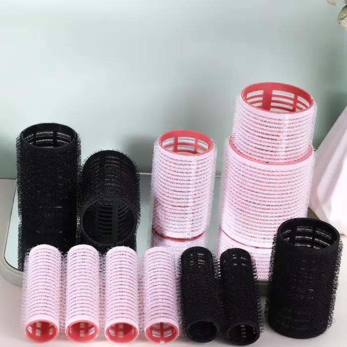 Ensemble de rouleaux à cheveux 6 pièces, bigoudi auto-agrip sans chaleur, différentes tailles, sans chaleur, outil de coiffure auto-adhésif