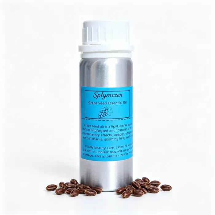 Huile de pépins de raisin 100% pure, incolore, inodore, huile végétale naturelle pour la peau, les cheveux, le massage, l'aromathérapie, les soins corporels, matière première
