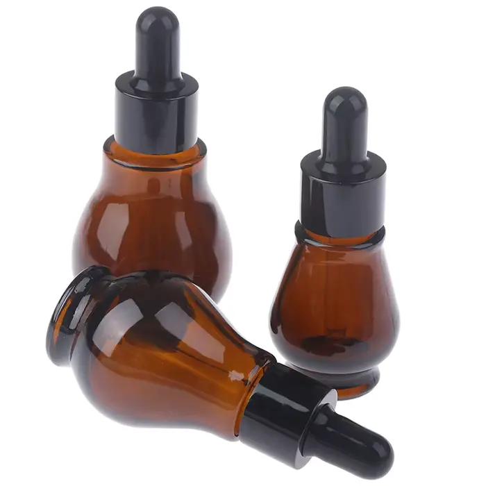 Flacons compte-gouttes vides en verre marron de 10/20/30ml