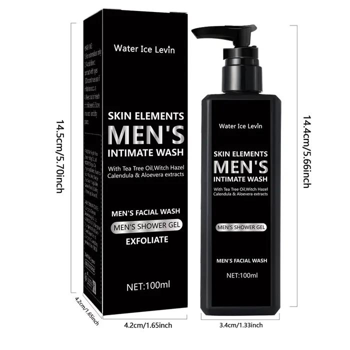 Nettoyant pour le visage pour hommes 100ML pour le nettoyage et le bain quotidiens, adapté aux peaux grasses, apaisant, purifiant et nettoyant