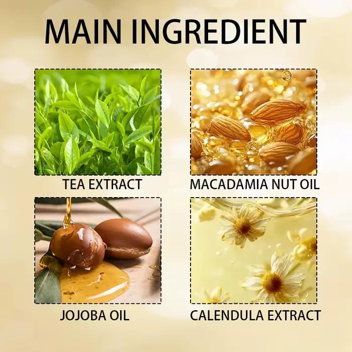 Capsules d'huile pour le visage à la noix de macadamia pour une peau douce et éclatante, hydratation longue durée, réparateur pour peaux rugueuses, peau souple