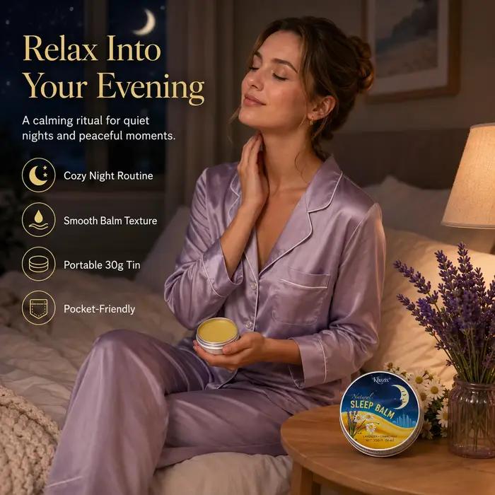 Baume de Nuit Apaisant 30g à la Lavande et à la Camomille – Arôme Relaxant