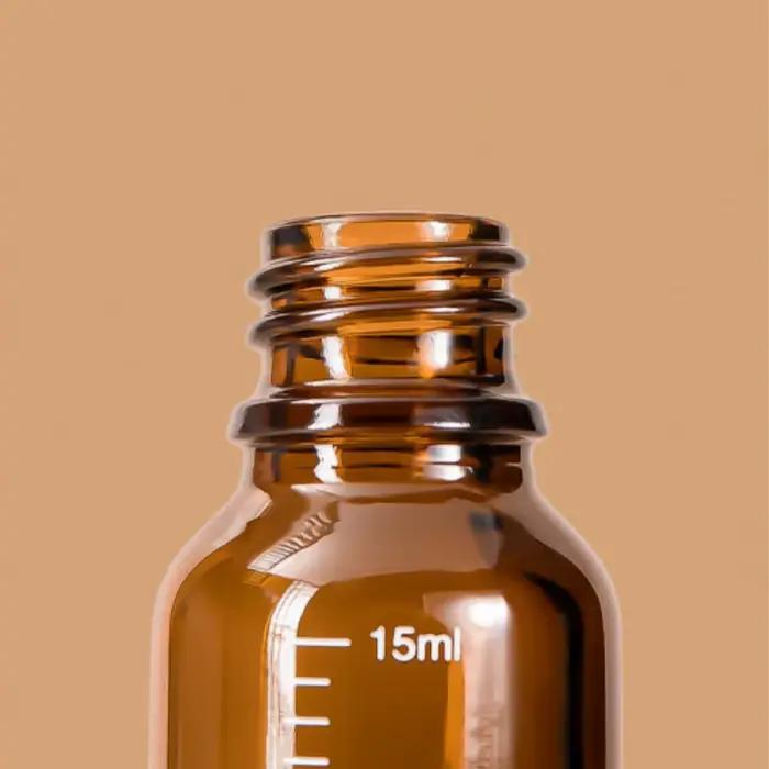 Bouteille compte-gouttes en verre ambré de haute qualité