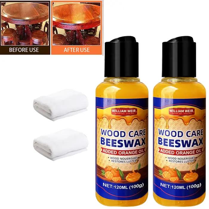 Cire d'abeille naturelle, huile d'orange, conditionneur pour bois, polissage du bois, soin, cire d'abeille, spray de cire d'abeille, spray de polissage pour meubles, conditionneur pour sols