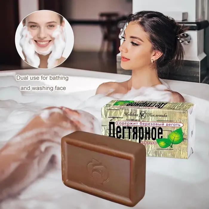 Barre de savon au tarte de bouleau pour le visage et le corps